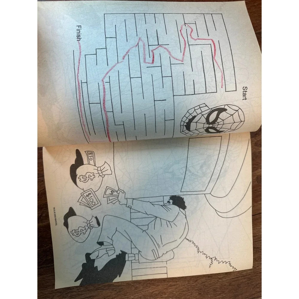 Spider-Man‎ Coloring & Activity Book 2002 Marvel Paradise Press Kids Fun
